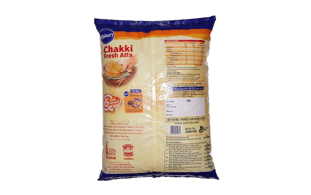 Pillsbury Chakki Fresh Atta    Pack  10 kilogram